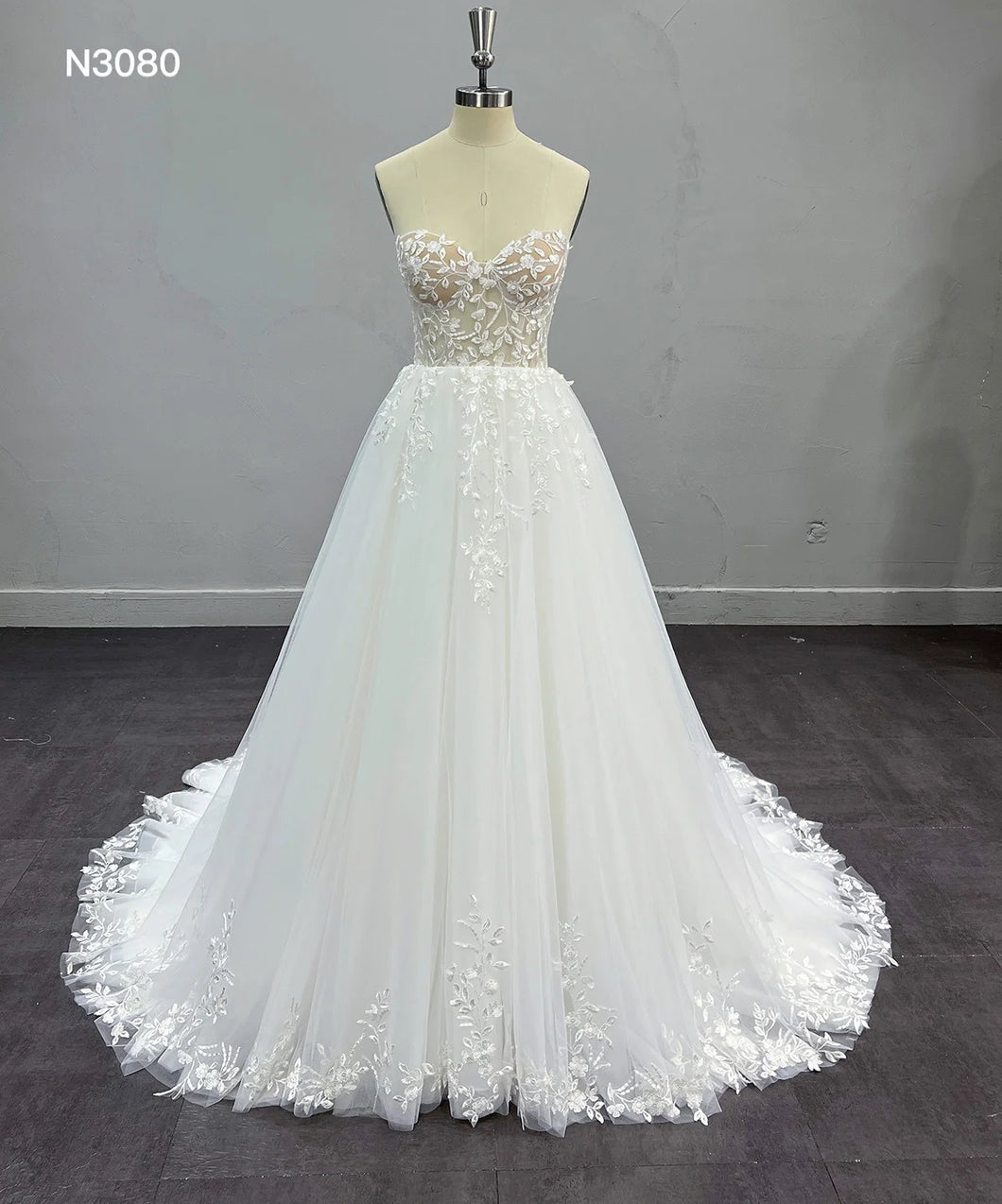 Nadine - Romantic 2 in 1 mermaid style and removable ballgown skirt