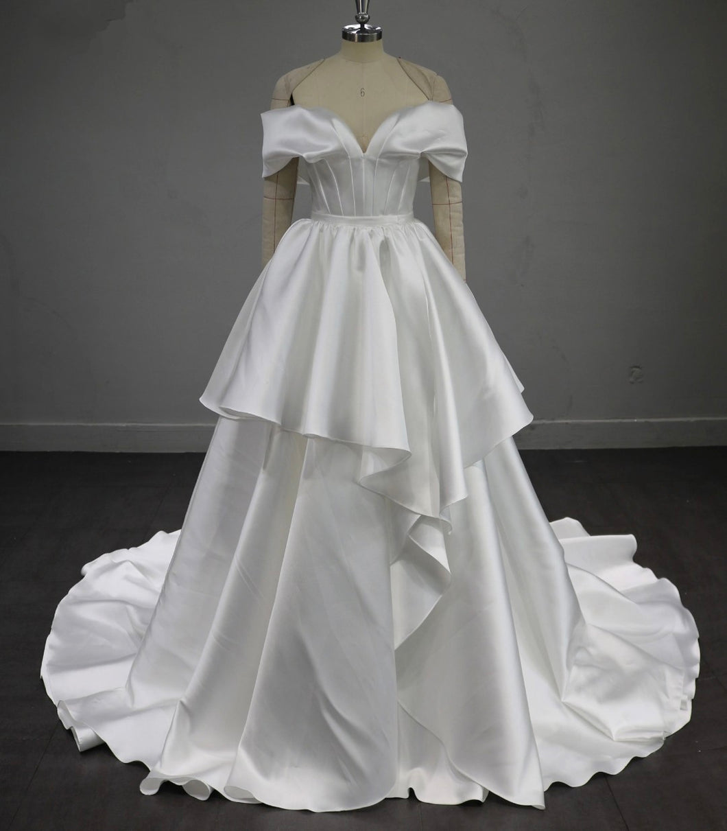 Leilani - Modern satin mermaid wedding dress