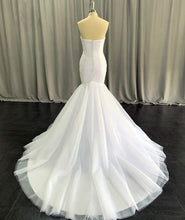 Load image into Gallery viewer, Marley - Classic pleated tulle mermaid wedding dress
