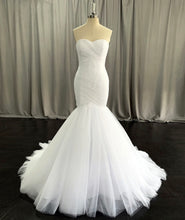 Load image into Gallery viewer, Marley - Classic pleated tulle mermaid wedding dress
