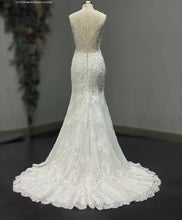 Load image into Gallery viewer, Irene - Lace Trumpet with Low Illusion Back

