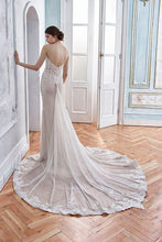 Load image into Gallery viewer, Alani - Sparkle embroidered lace strapless mermaid wedding dress
