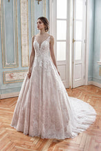 Load image into Gallery viewer, Ariana - Lace V neck ball gown
