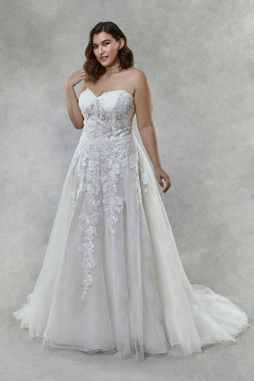Emersyn - Organza lace A-Line wedding dress