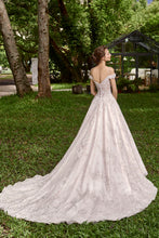 Load image into Gallery viewer, Felicity - Off the shoulder 3D Lace Ball Gown
